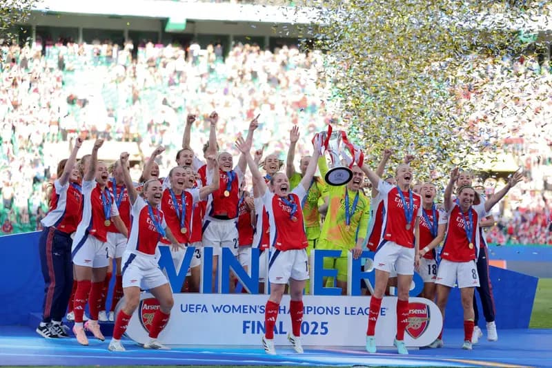 Arsenal women beat Barcelona women to win 2025 UEFA champions league