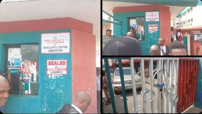 PDP headquarters sealed