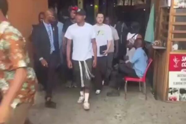 David Alaba visiting Lagos